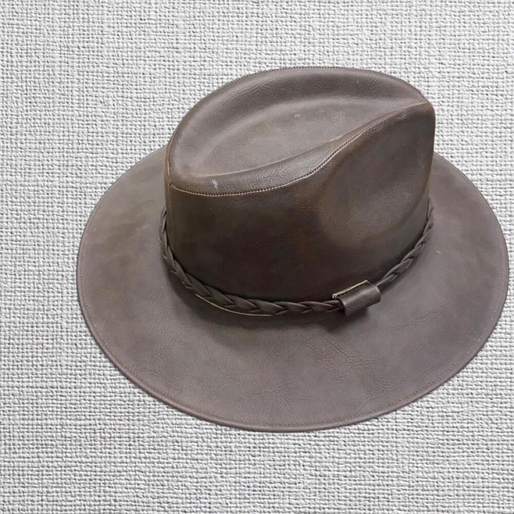 Women's Brown and Grey Hat